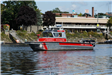 Marine 1 Near the Dock in the Penobscot River