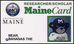 University of Maine Student Card - Example 2