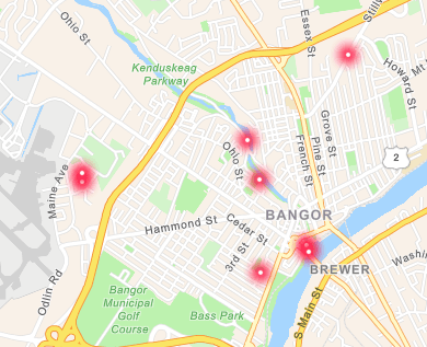Sharps Collection Map