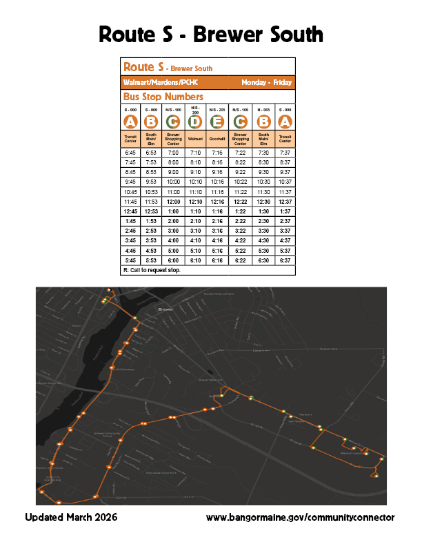 Route S - Brewer South Map Mar. 2026(png)